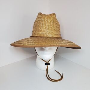 Dorfman Pacific DPC Outdoors Straw Sun Hat Wide Brim Panama Shade Chin Strap